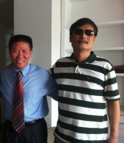 Chen Guangcheng on right