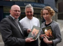 l-r: Brian Lacey, Frank Cottrell-Boyle, Bernadette Walsh (Archivist, Derry City Council's Heritage & Museum Service).