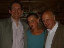 Jonathan Coote and Martha Van Der Bly with Michael Slater