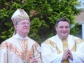 Bishop Keiran with Fr Simon