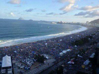This morning on Copacabana Beach