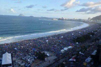 This morning on Copacabana Beach