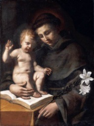 St Anthony by Guercino - Wiki image