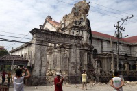 Damaged Basilica of the Holy Child, Cebu City Photo Brian Gaviola