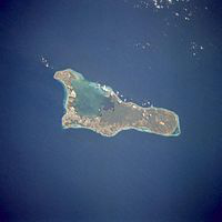 Grand Cayman Island from space  -  image NASA