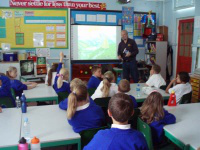 'Never settle for less than your best' - Banner in St Joseph's classroom