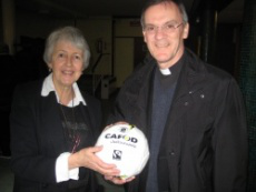 Barbara Kentish with Bishop John Arnold