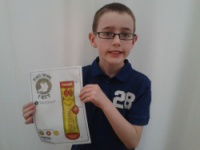 Elliot Heald with his winning design