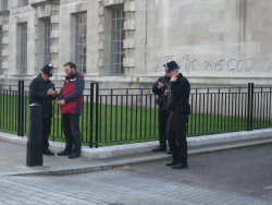 Ash Wednesday protest at MoD: 'Choose Life'