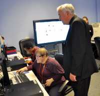 Cardinal Vincent sees the new IT room