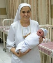 Sister Bushra at Hayat Maternity Hospital   image: ACN