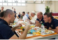 lunchtime at Vatican canteen
