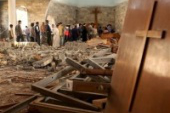 Bombed church in Baghdad
