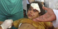 Injured child in Rafah hospital
