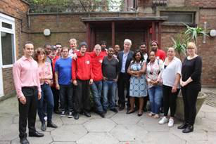 Paxman with Anchor House team