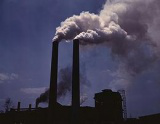 Power station using fossil fuel