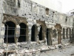 Bombed building in Homs