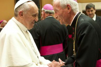 Pope Francis with Archbishop Smith