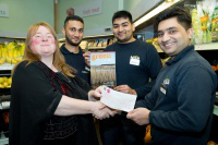 Jo Abbess receives NISA donation