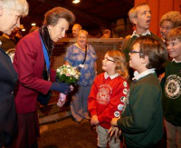 Princess Royal meets young riders