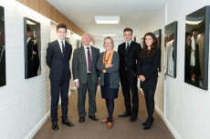 Professors John Loughlin and Janet Soskice, from Cambridge University  with Worth School  students 