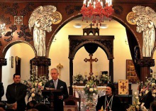 Prince Charles addresses congregation