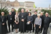 The three ordinaries with their wives & Cardinal, Rome 2014