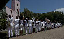 Ladies in White at  weekly demonstration after  Mass at St Rita church in Havana - Wiki image hvd69