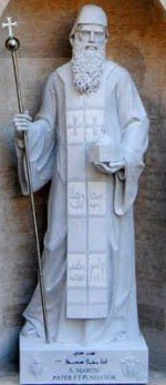Statue of St Maroun in St Peter's, Vatican City