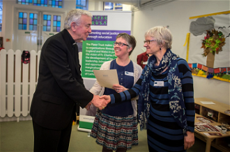 Cardinal with Dr Watkins & Sue Burridge, Head of Policy & Research at Marriage Care