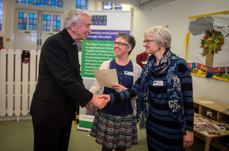 Cardinal with Dr Watkins & Sue Burridge, Head of Policy & Research at Marriage Care