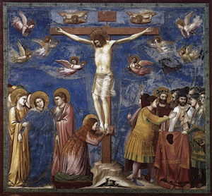 And just as Moses lifted up the serpent in the desert, so must the Son of Man be lifted up, so that everyone who believes in him may have eternal life.. (Fresco by Giotto)