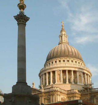 St Paul\'s from Paternoster Square - Wiki