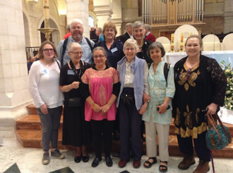 Pax Christi UK, Marie Dennis & Rosa Emilia Salamanca (3rd  left).