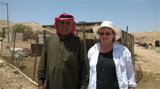 Ellen Teague with Abu Faisal