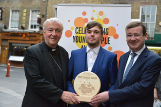 Cardinal Nichols, Ryan O'Neil and Francis Campbell