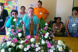 Team with their display