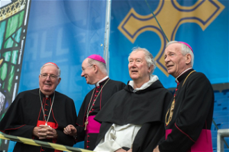 Cardinal Cormac, Bishop Richard Moth, Fr Timothy Radcliffe  and Archbishop Peter Smith