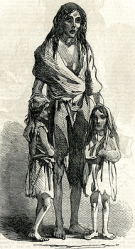 Bridget O'Donnell & children Illustrated London News 1846