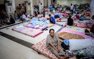Displaced families find refuge in church centres