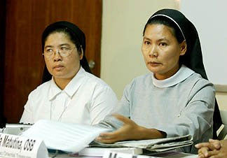 Sr Stella Matutina on right