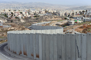 The 'Apartheid Wall' near Bethlehem