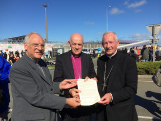 Bishop Jaeger, Bishop Wilmott and Archbishop Smith