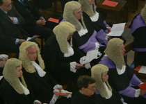 Lawyers in their full regalia