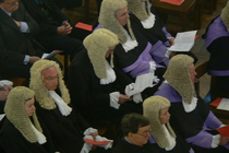 Lawyers in their full regalia