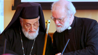 Melkite Patriarch Gregorios III with Lord Rowan Williams  - 2013  © picture-u.net 