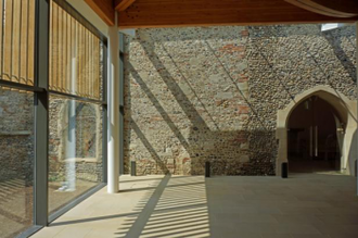Modern extension at Clare Priory