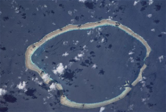 NASA image of Cartaret Islands
