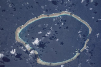 NASA image of Cartaret Islands