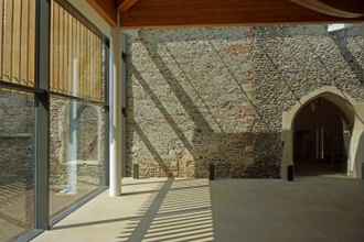 Modern extension at Clare Priory